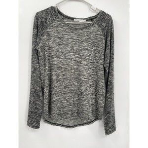 prAna Woman Long-Sleeve Crew Neck Top Gray‎ Size Medium
